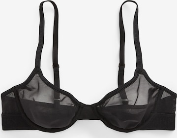 Soutien-gorge ' UNLINED DEMI BRA ' Polo Ralph Lauren en noir : devant