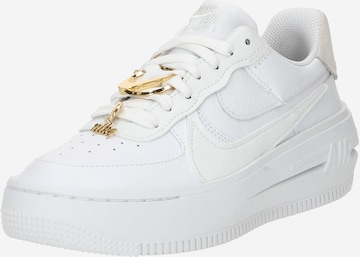 Nike Sportswear Ниски маратонки 'Air Force 1 Low PLT.AF.ORM' в бяло: отпред