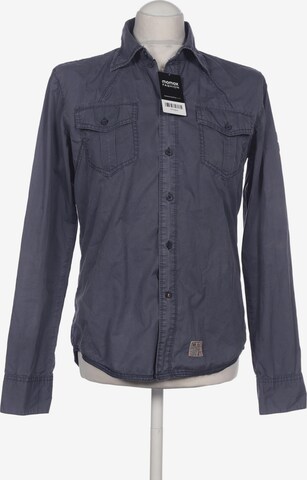 CHIEMSEE Button Up Shirt in M in Blue: front