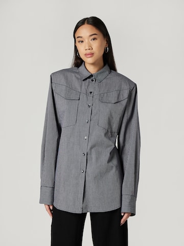 RÆRE by Lorena Rae Blouse 'Emmy' in Grey: front
