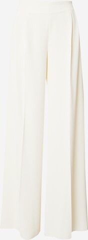 MAX&Co. Wide leg Pleat-Front Pants 'DAMINA' in White: front