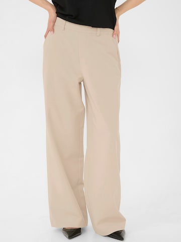 Kaffe Широки крачоли Панталон 'KAValley' в сиво: отпред