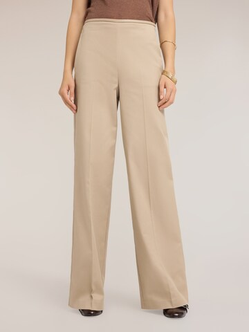 MOTIVI - Pierna ancha Pantalón en beige