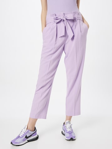 b.young Loose fit Pleat-Front Pants 'Danta' in Purple: front