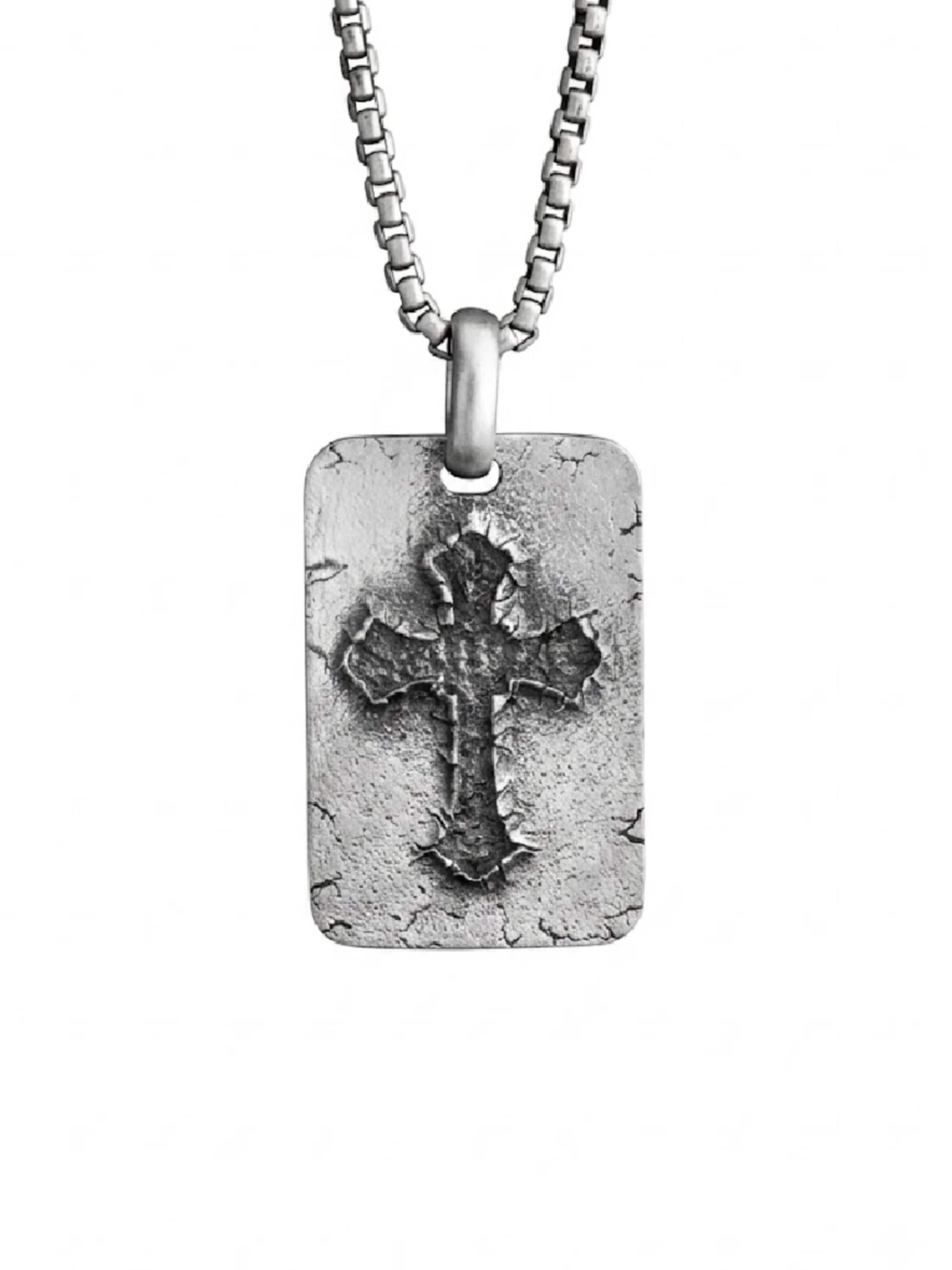 REYTEL - Colgante 'FLEURY' en plata: frente