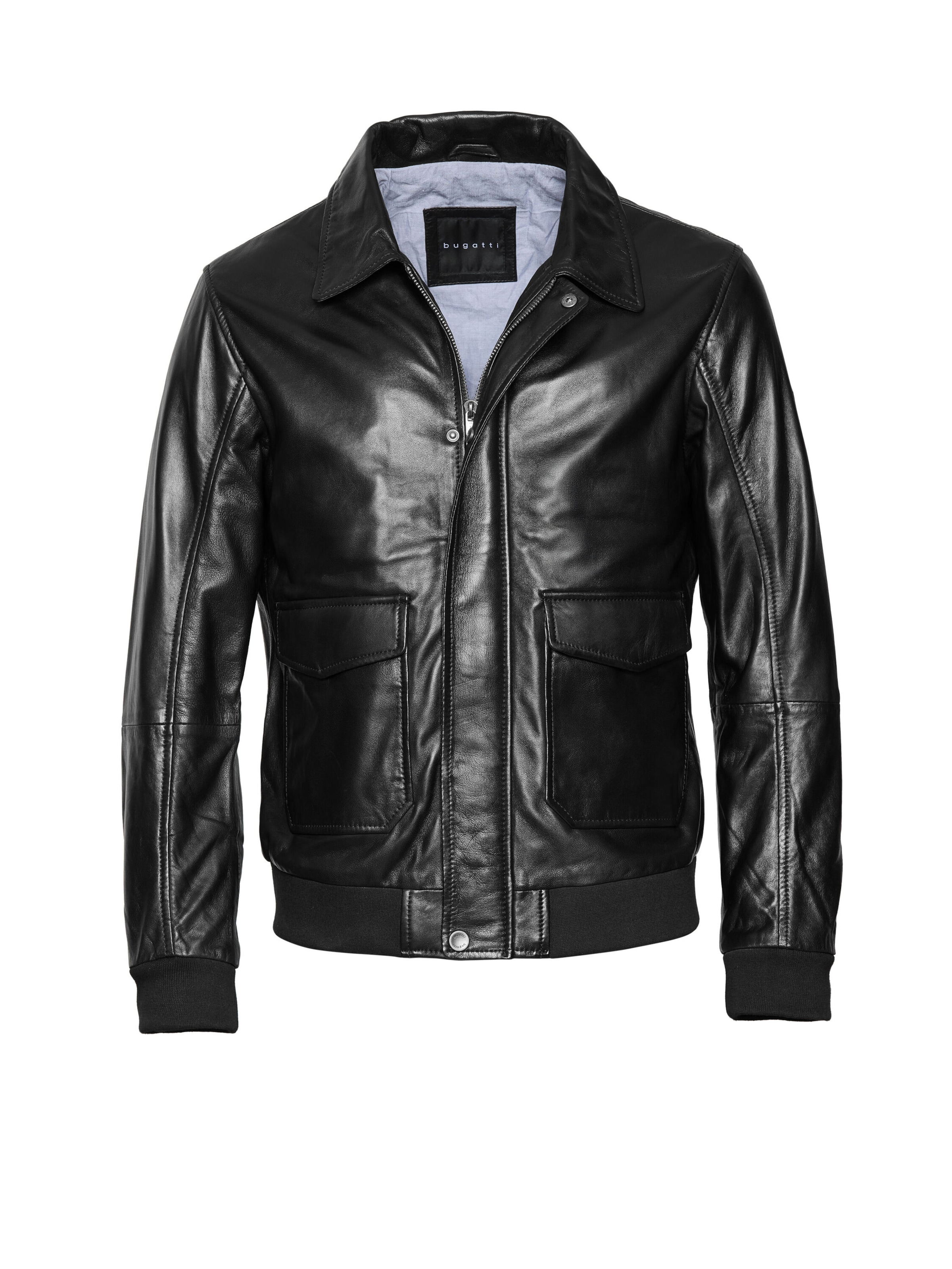 bugatti Between-season jacket 'BUSAVINO' in Black: front