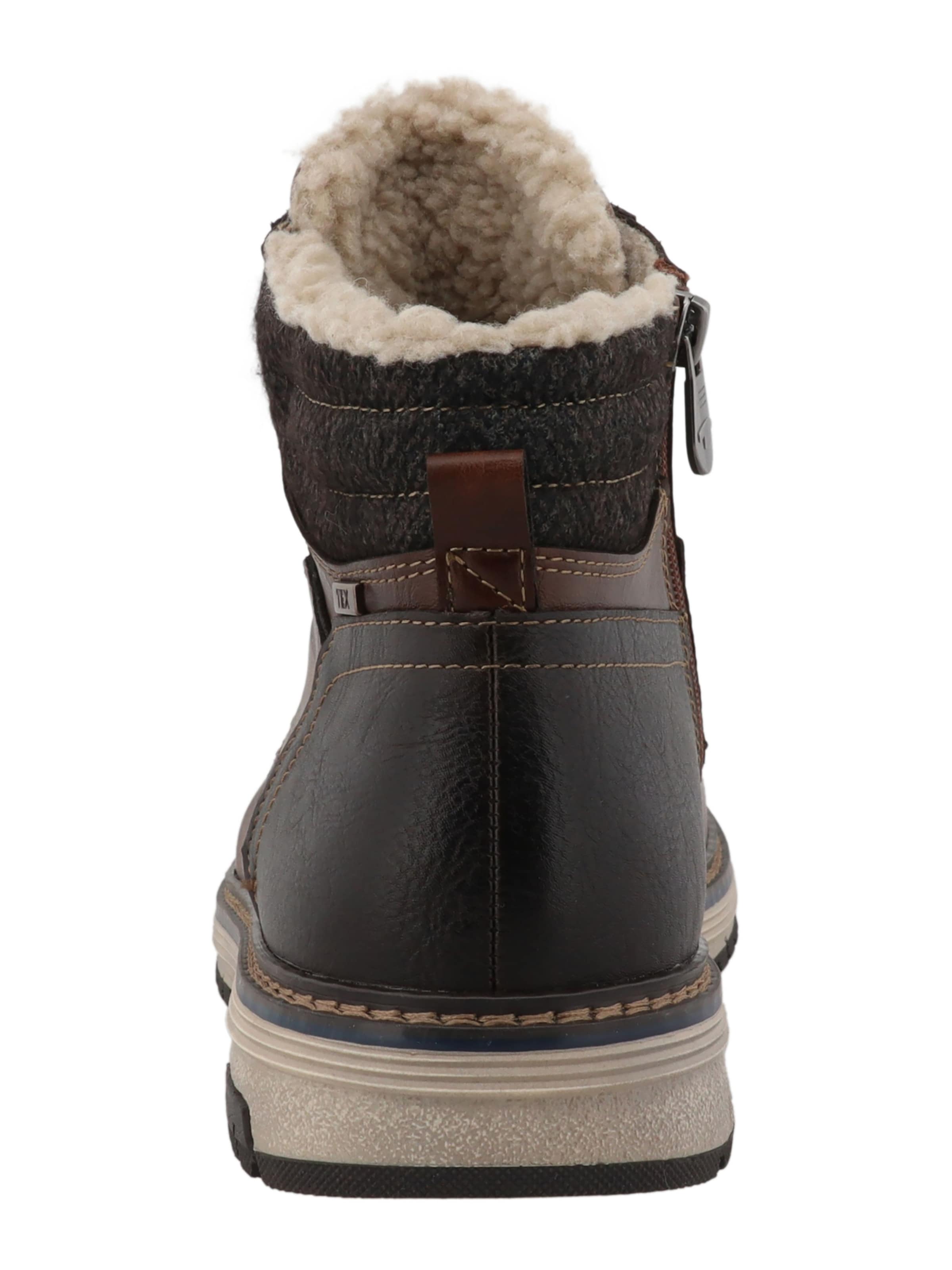 TOM TAILOR Lace-up boots in Brown