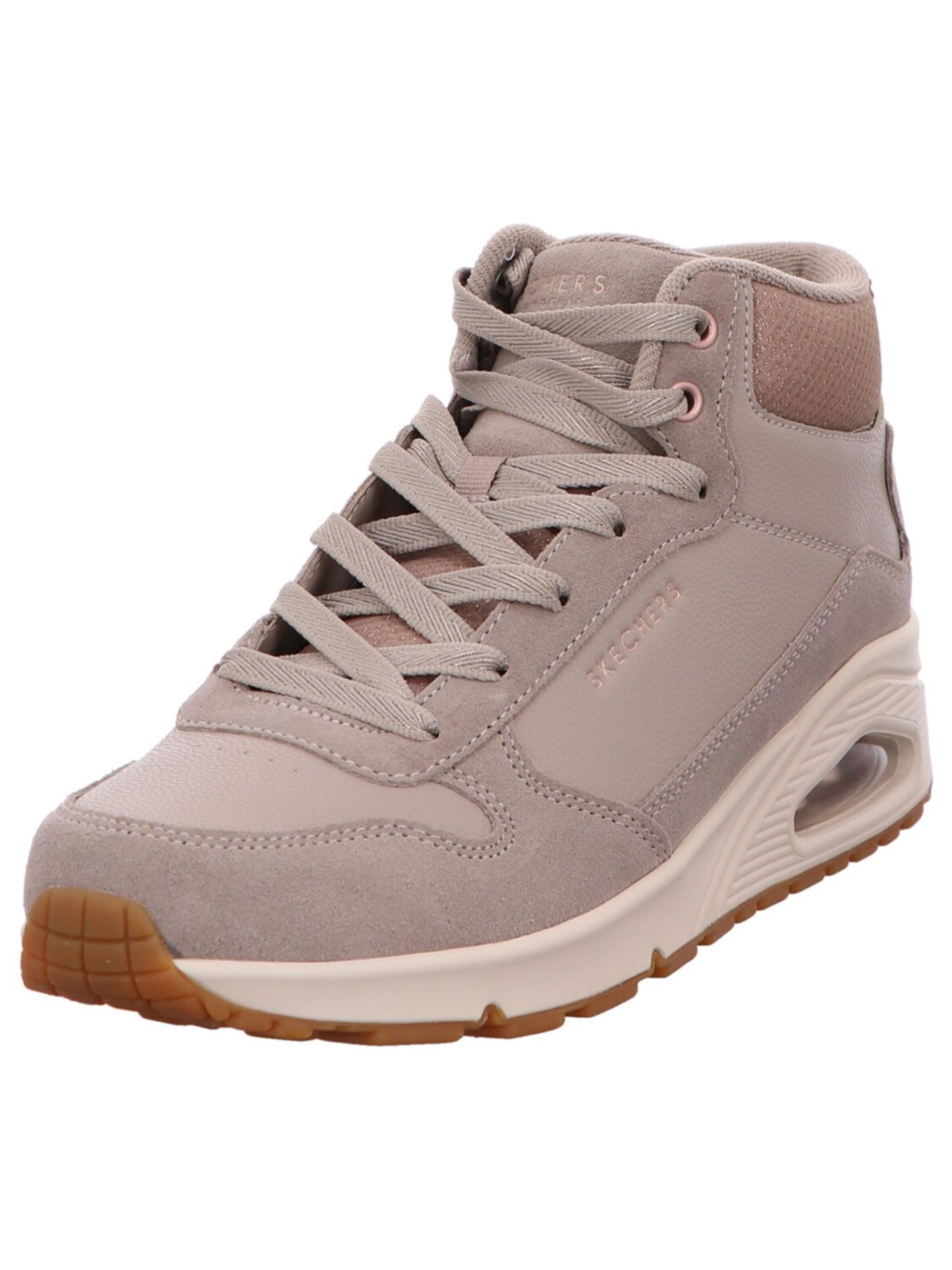 SKECHERS Sneakers hoog 'Schnürstiefel Damen 177181 TPE Echtleder in grau' in Grijs: voorkant