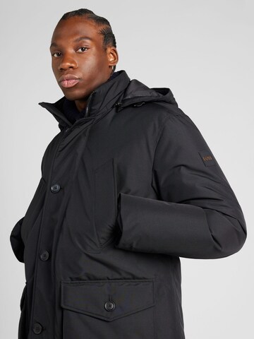 BOSS Parka 'Osiass' in Schwarz