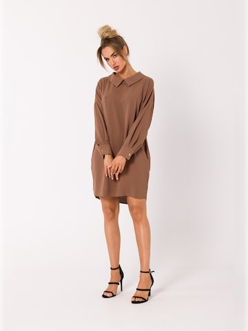 made of emotion - Vestido camisero en marrón
