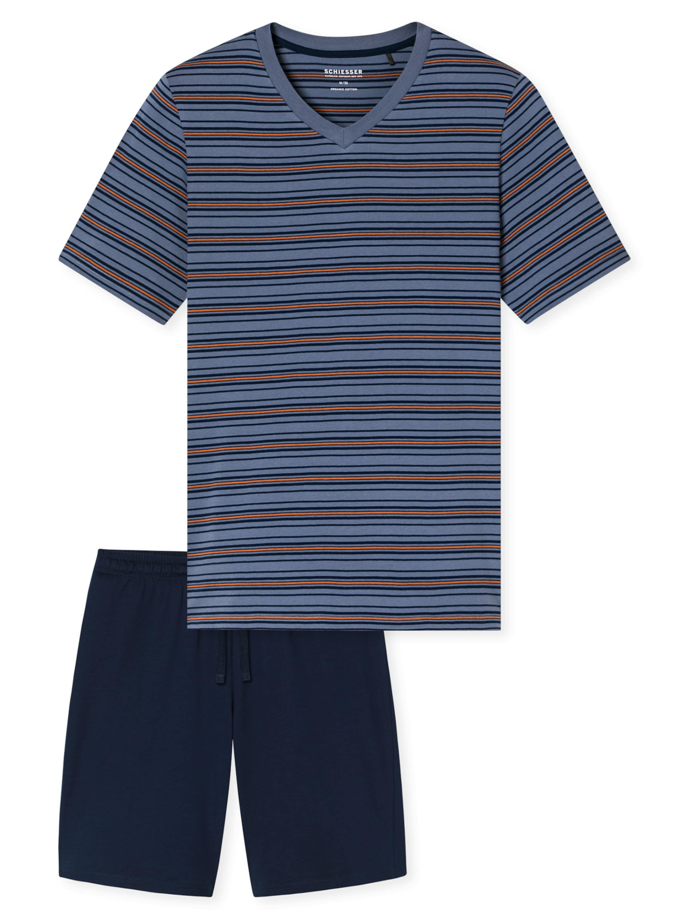 Pyjama court ' Casual Nightwear ' SCHIESSER en bleu : devant