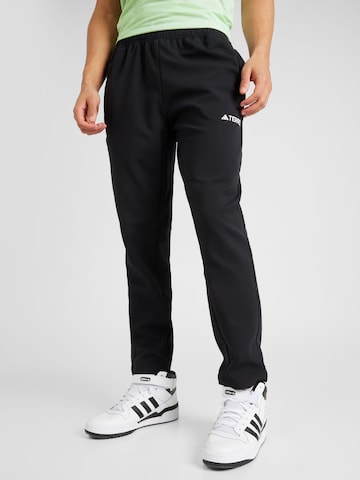 ADIDAS TERREX Loose fit Workout Pants in Black: front