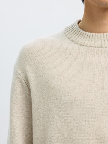 SELECTED - Jersey en beige