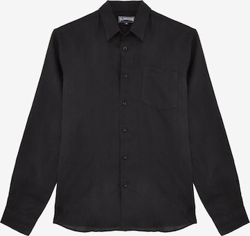 Chemise Vilebrequin en noir : devant
