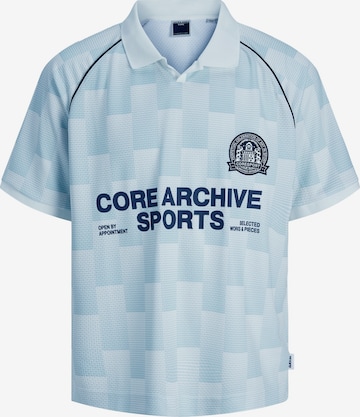 Jack & Jones Junior - Camiseta 'JCOBREEZE FOOTBALL' en azul: frente