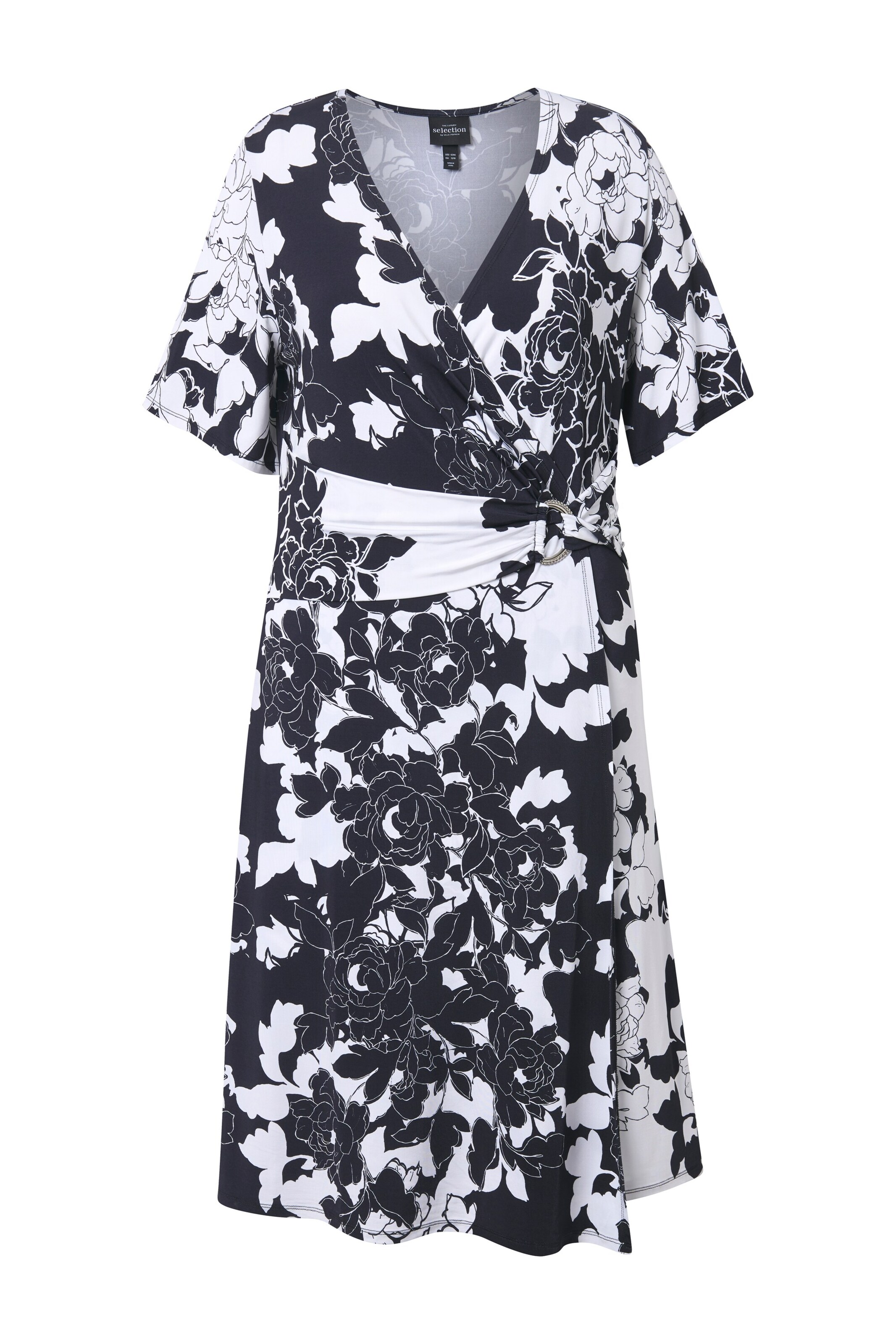 Robe Ulla Popken en noir : devant