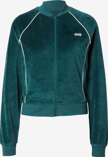 LEVI'S ® Sportiska jaka 'GT Ivy League Zip', krāsa - degvielas krāsas / balts, Preces skats