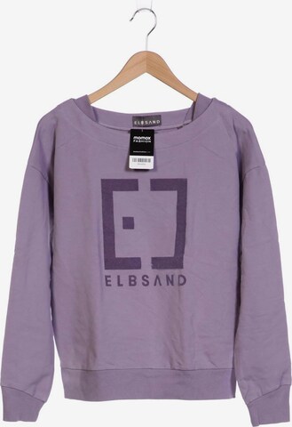 Elbsand Sweatshirt & Zip-Up Hoodie in L in Purple: front