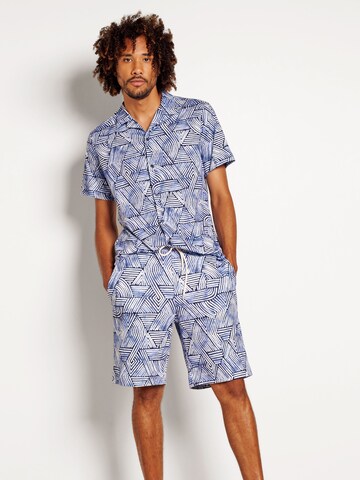 DESOTO Slim fit Overhemd in Blauw