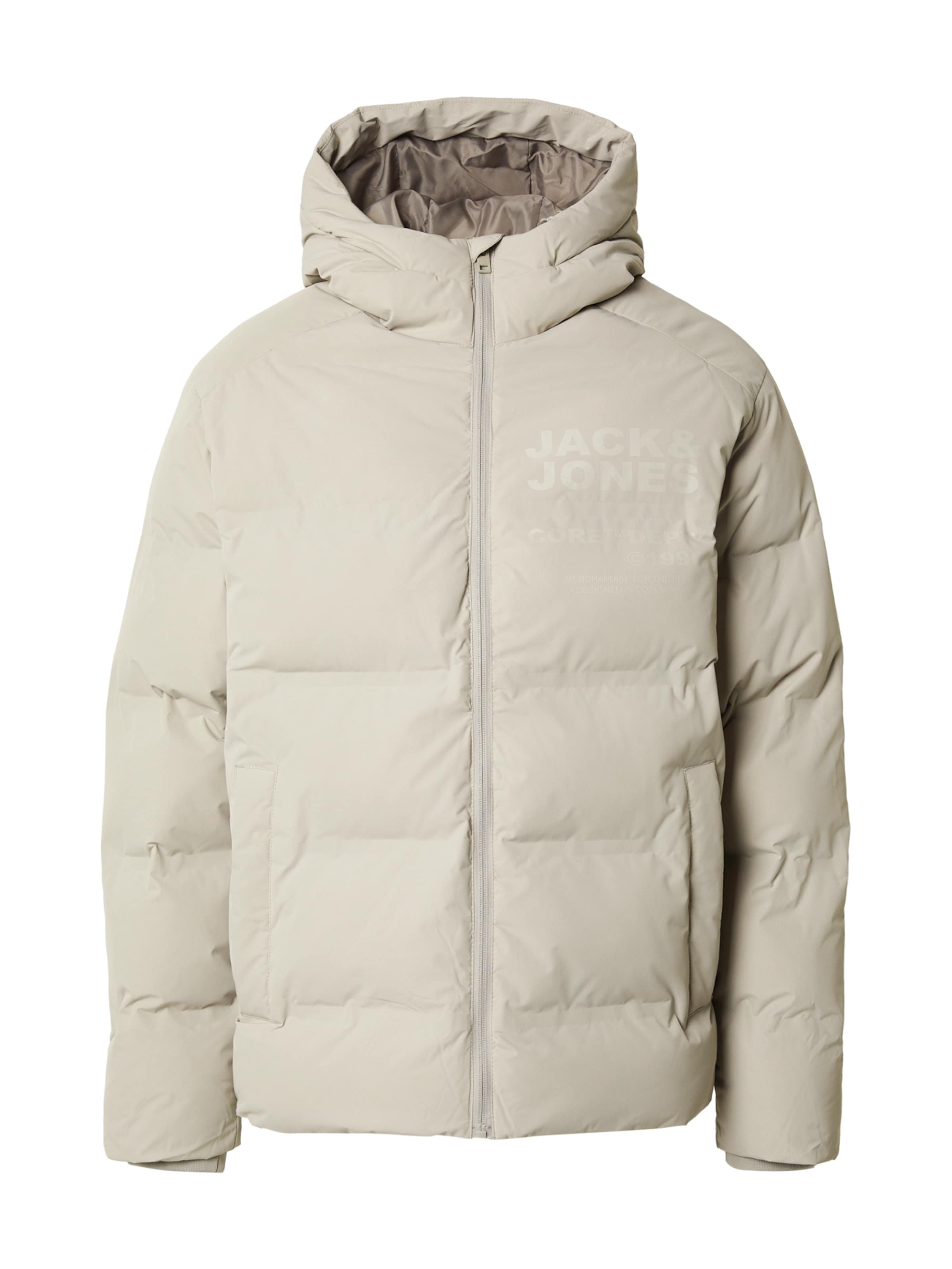 JACK & JONES Zimná bunda 'JCOBOSTON' - Sivá: predná strana