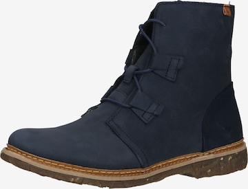 EL NATURALISTA Lace-Up Ankle Boots in Blue: front