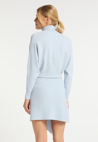 usha WHITE LABEL Gebreide jurk in Blauw