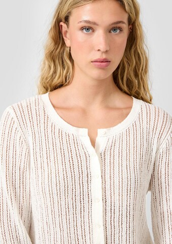 QS Strickjacke in Beige