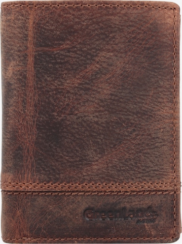 Greenland Nature Wallet in Brown: front