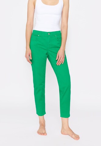 Angels Slimfit Jeans in Groen: voorkant