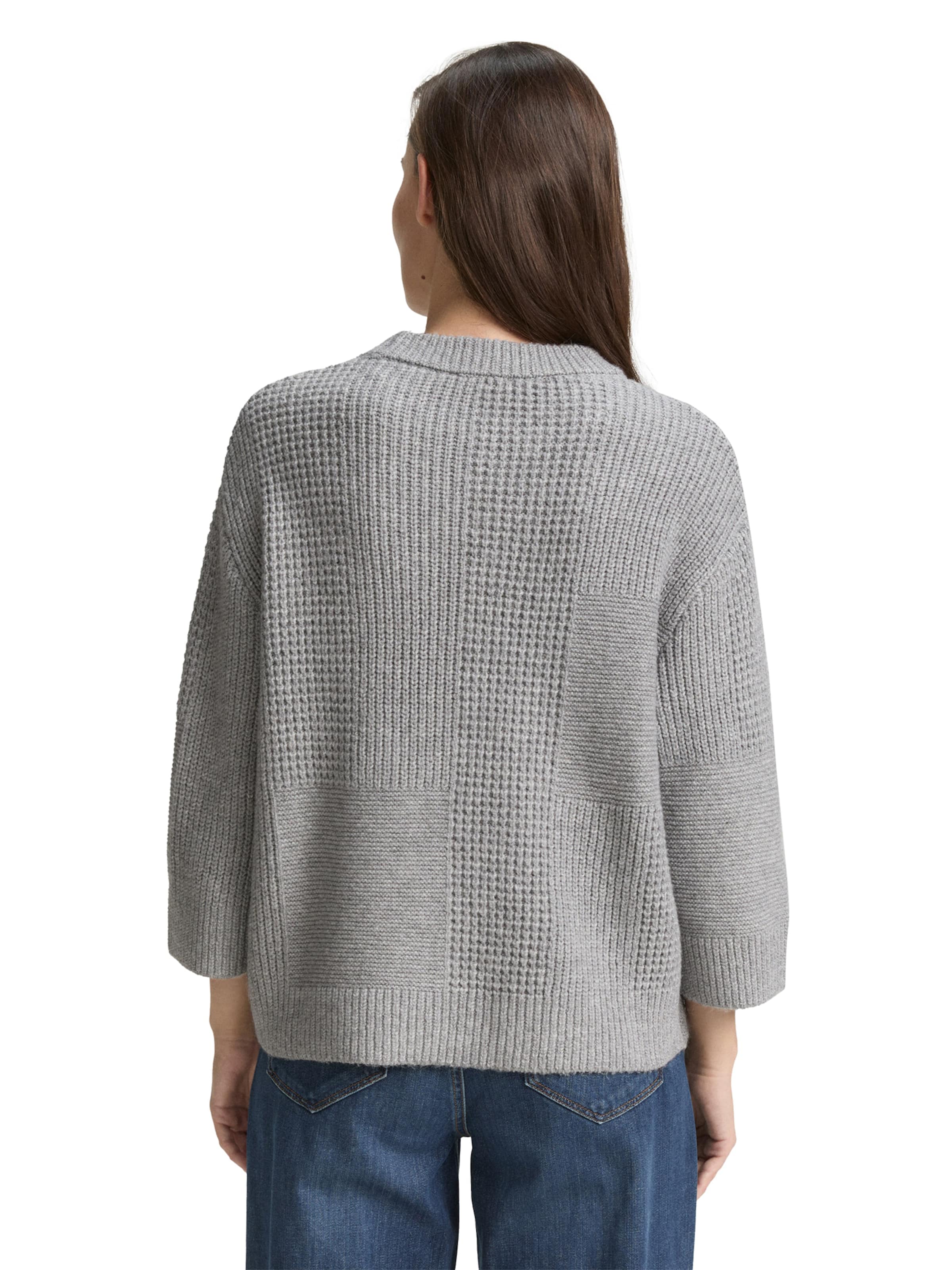 TOM TAILOR Sweater in Grey