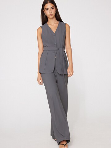 Tezenis Wide leg Pants in Grey: front