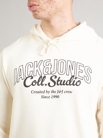 JACK & JONES Свитшот 'JJMAKOTO' в Белый