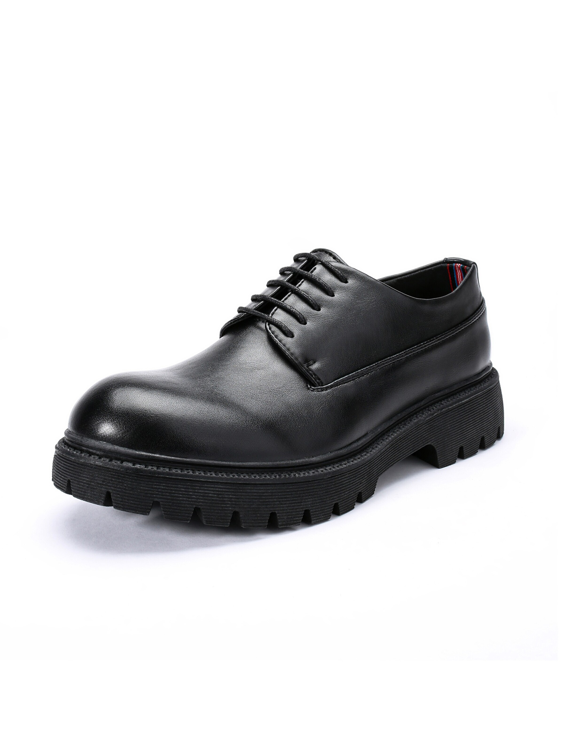 ALLTHEMEN Schnürschuh 'Schicht'‌‌‌‌‌‌‌‌‌‌ in Schwarz: Vorderseite