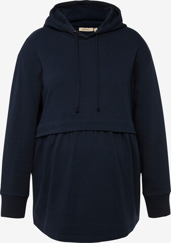 Sweat-shirt Ulla Popken en bleu : devant