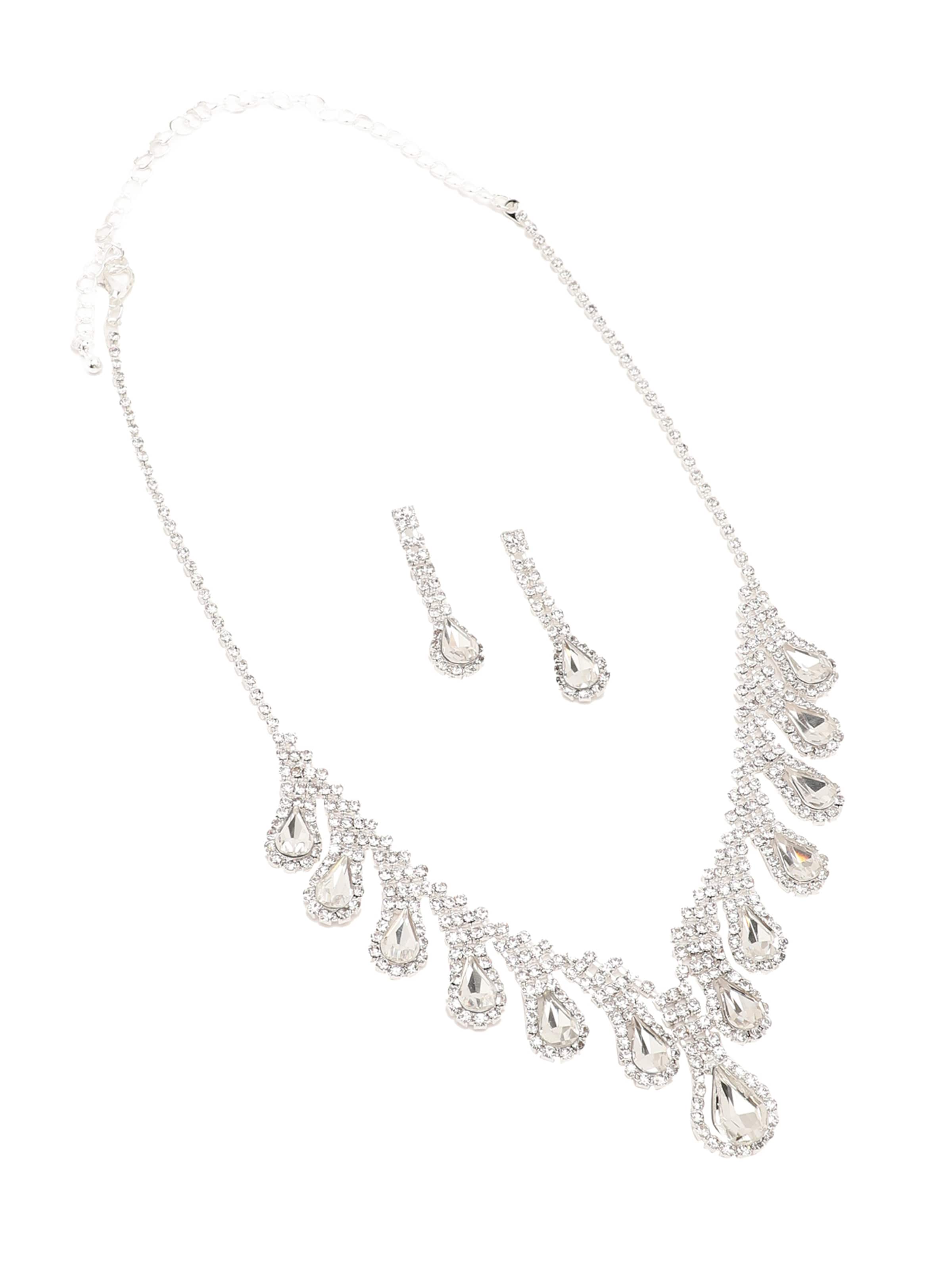 Parure de bijoux 'Chahat' SOHI en argent : devant