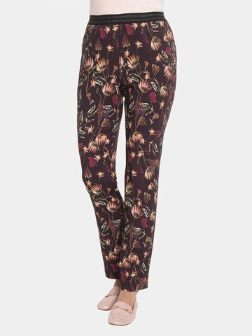 Goldner Slimfit Hose 'Louisa' in Schwarz: Vorderseite