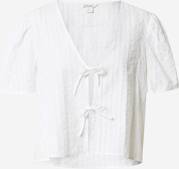 Monki - Blusa em branco: frente