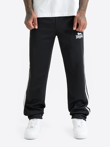 regular Pantaloni 'Shrewsbury' di LONSDALE in nero: frontale