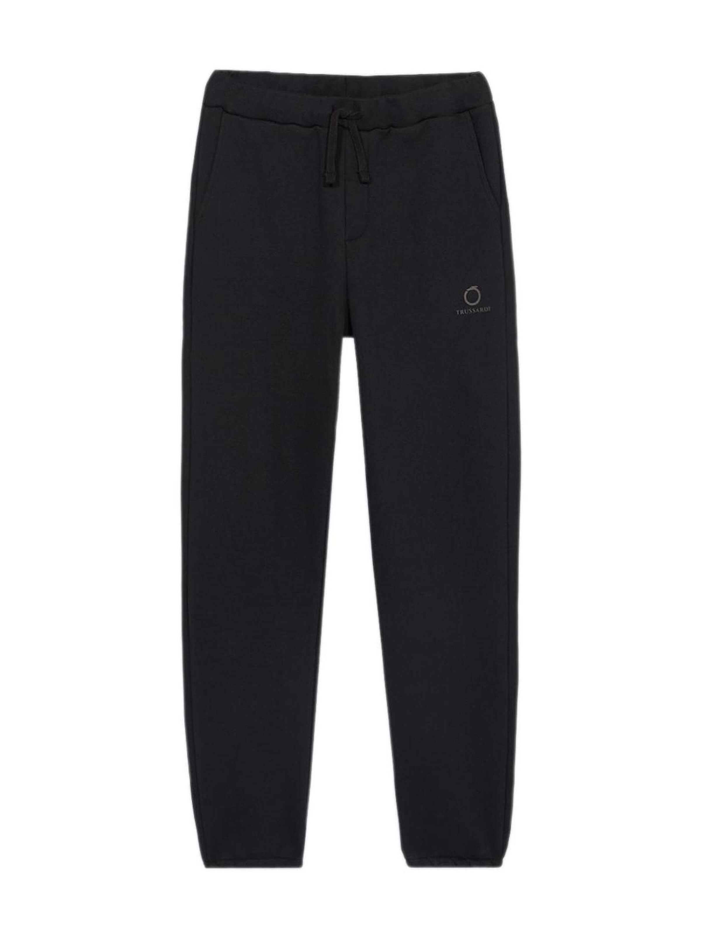 Trussardi Regular Trousers in Black: front