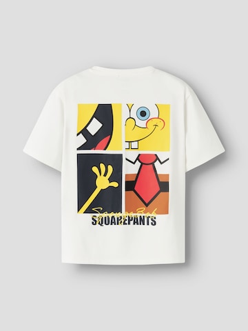 NAME IT Shirt 'SpongeBob' in Wit