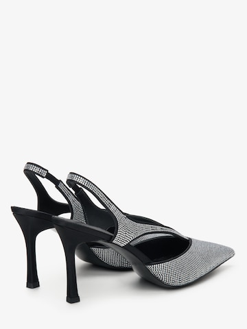 Estro - Zapatos destalonado '2370-2' en plata