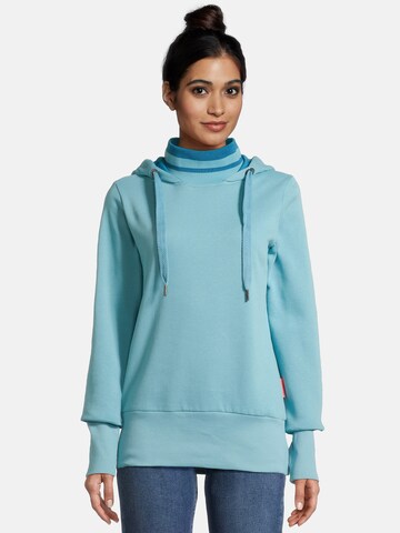 salzhaut Sweatshirt 'RÖÄEN' in Blauw: voorkant