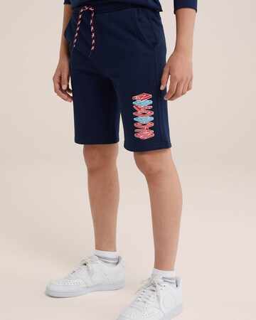 Regular Pantalon WE Fashion en bleu : devant