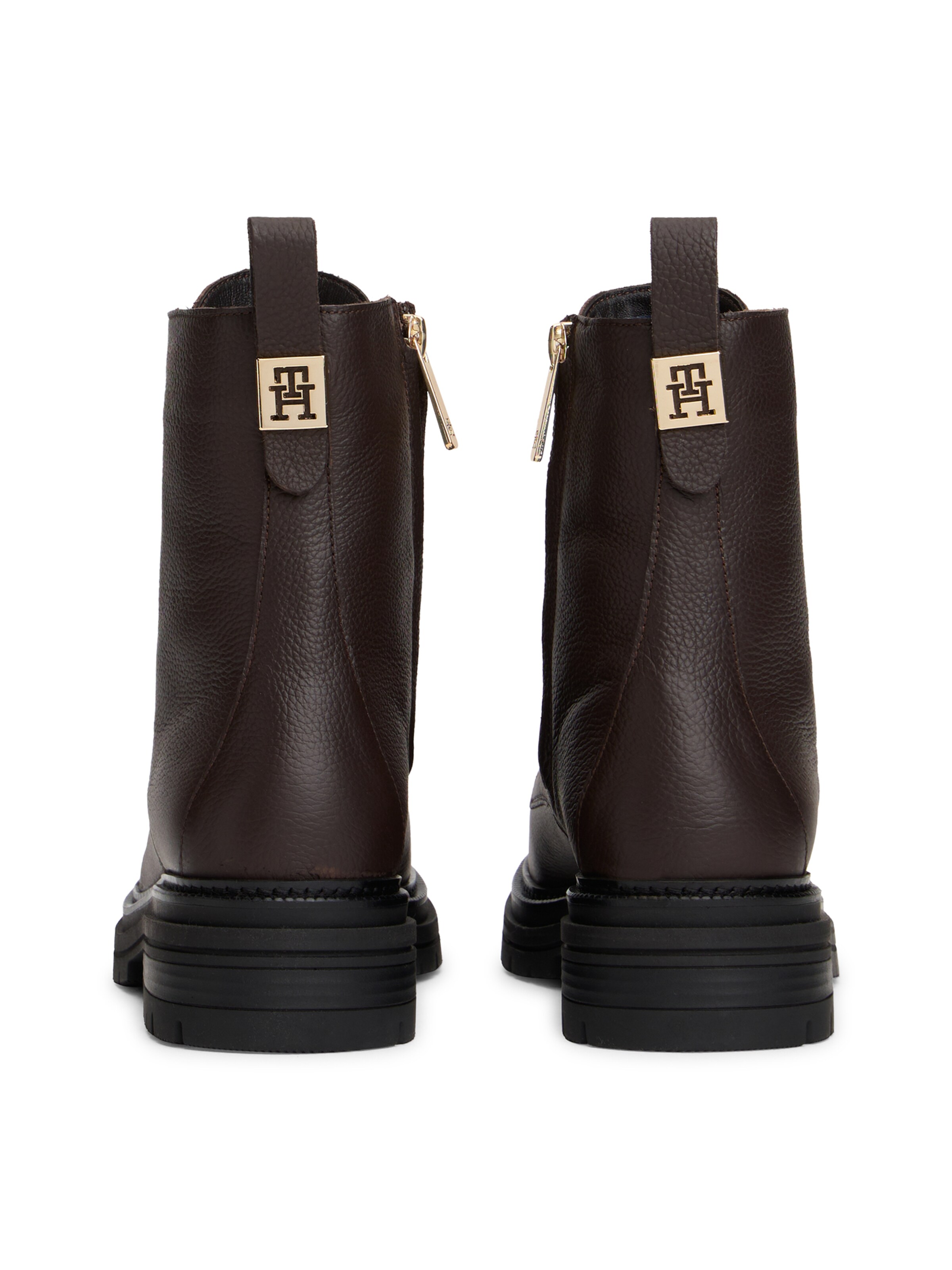 TOMMY HILFIGER Lace-Up Ankle Boots in Brown
