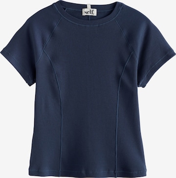 self. - Camiseta en azul: frente