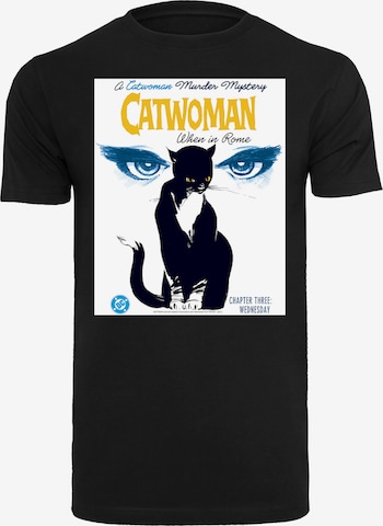 F4NT4STIC T-Shirt 'DC Comics Batman Catwoman When In Rome' in Schwarz: Vorderseite