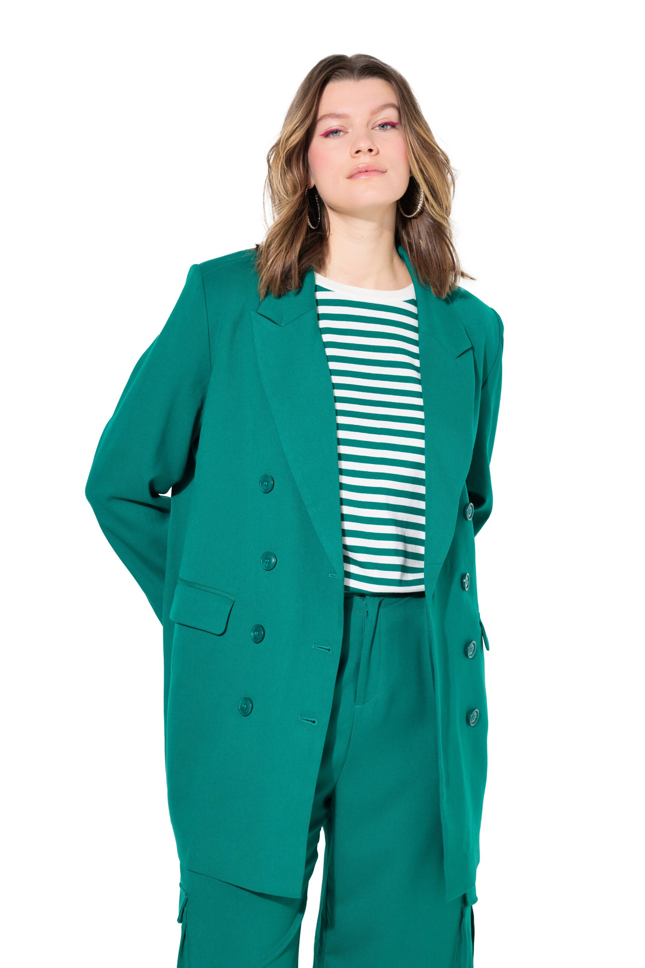 Studio Untold Blazers in Groen: voorkant