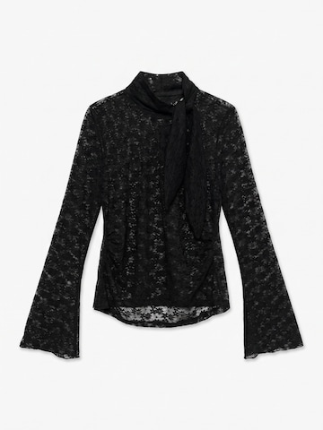 VERO MODA Blouse 'VMLotta' in Zwart: voorkant