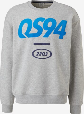 QS Sweatshirt in Grijs: voorkant