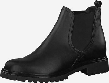 TAMARIS - Botas Chelsea en negro: frente